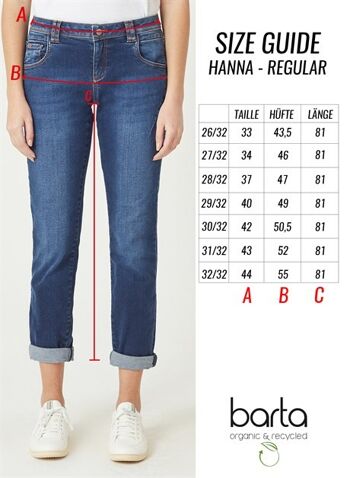 HANNA - Pantalon en jean coupe classique - Gris 5