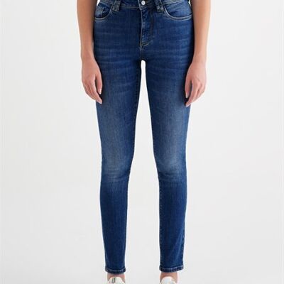 ANA - Skinny Fit Denim Jeans Pants - Mid Blue