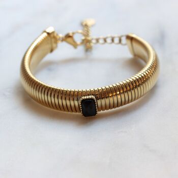 Bracelet Skadi - Or - Onyx Noir 2