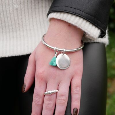 Round pastille bangle and pendant