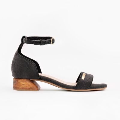 Chicago ORD - Ankle Strap Heels - Charcoal