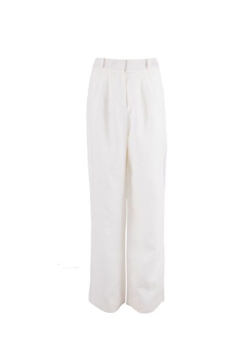 French Riviera NCE - Wide Leg Pants - Porcelain