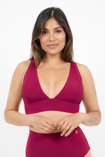 Uluwatu DPS - Haut de bikini classique intemporel - Corail Rouge 1