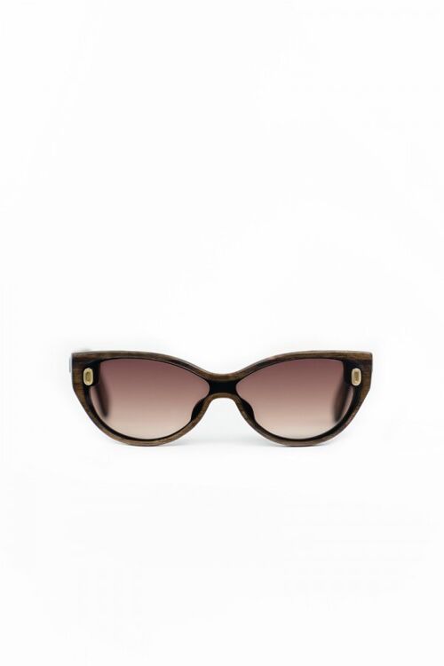 Hampton - Wooden Cat Eye Sunglasses