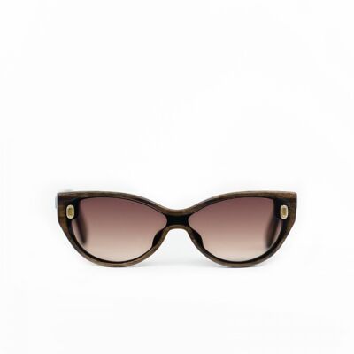 Hampton - Occhiali da sole Cat Eye in legno