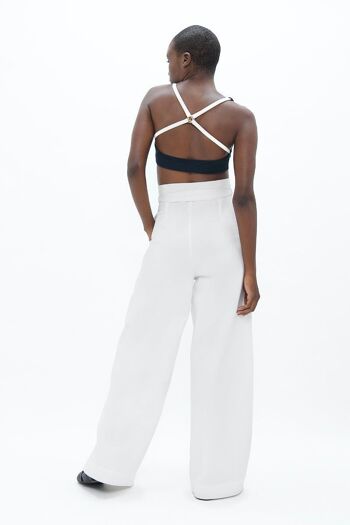 Florence FLR - Pantalon - Tourterelle Blanche 3