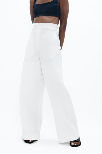 Florence FLR - Pantalon - Tourterelle Blanche 4