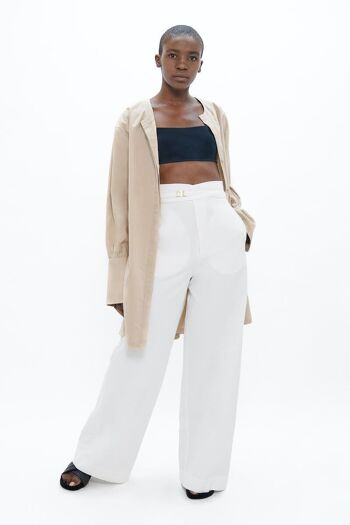 Florence FLR - Pantalon - Tourterelle Blanche 6