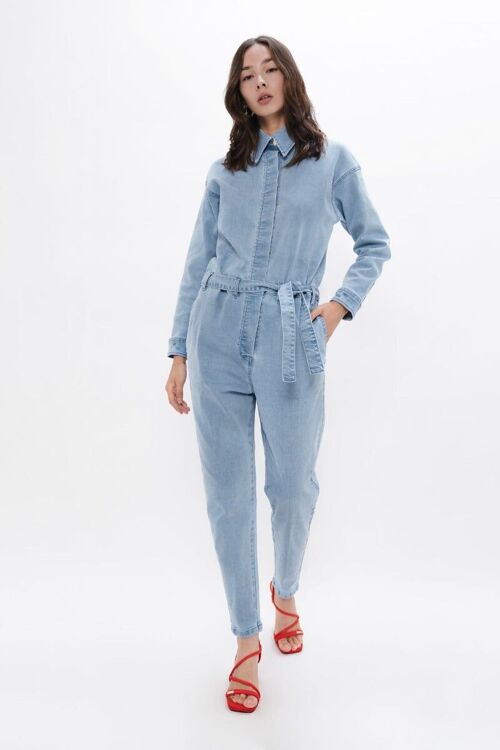 San Francisco SFO - Denim Boilersuit - Sky