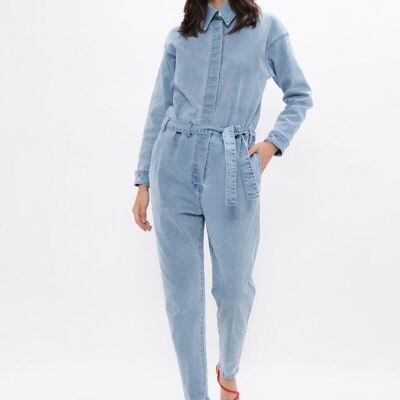 San Francisco SFO - Denim Boilersuit - Sky