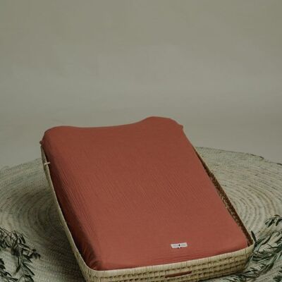 Petit Leon - Fitted sheet for changing mat - Marsala