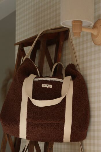 Petit Leon - Sac à langer Teddy - Cacao 1