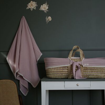 Petit Léon - Moses basket set - soft pink
