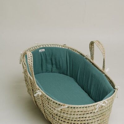 Petit Léon - "My first bassinet" set - Bluish green