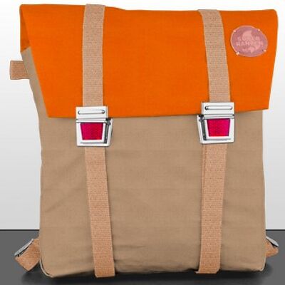 SAC D'ECOLE CAT EYES SAND SEA BUCKET ORANGE WATER RESISTANT