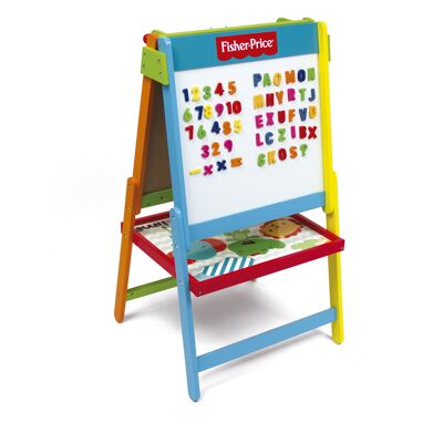 Fisher-Price WOODEN SLATE WOOD + ACCESSORIES IN COLORBOX by ARDITEX