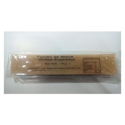 Lingote de turron de Nieve 150g.