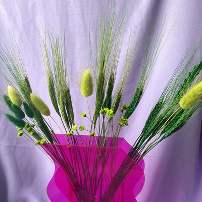 Bouquet de fleurs séchées vertes - Petit modèle - un bouquet