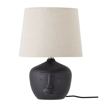 Matheo Lampe à poser, Noir, Terre cuite - (D30,5xH43 cm) 1