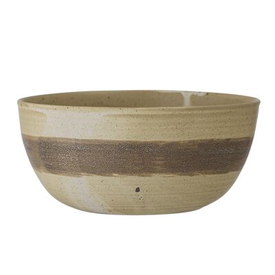 Solange Bowl, Nature, Stoneware - (D24xH11 cm)