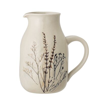 Bea Jug, Nature, Stoneware - (D12xH19,5 cm)