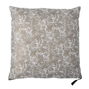 Coussin Tamila, Nature, Polyester - (L60xW60 cm)