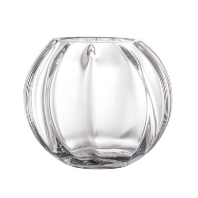 Eigild Vase, Clear, Glass - (D18xH15 cm)