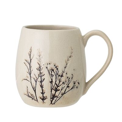 Bea Mug, Nature, Stoneware - (D10xH10,5 cm)