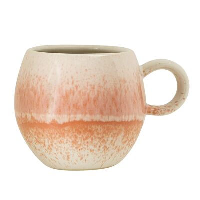 Paula Cup, Orange, Stoneware - (D8,5xH8 cm)
