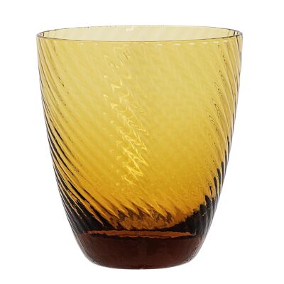 Renko Votive, Brown, Glass - (D8,5xH9,5 cm)