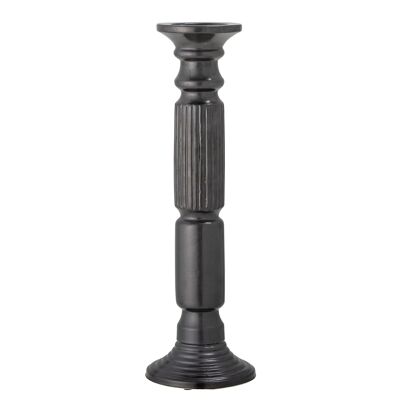 Millas Candlestick, Black, Ceramic - (D16xH50 cm)