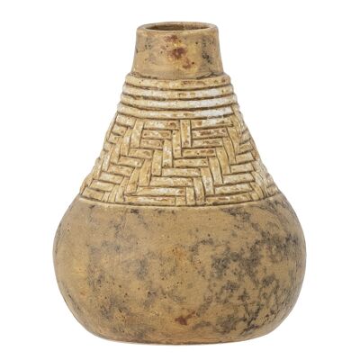 Eslin Vase, Brown, Stoneware - (D9,5xH12 cm)