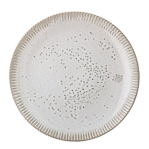 Thea Plate, Nature, Stoneware - (D27 cm)