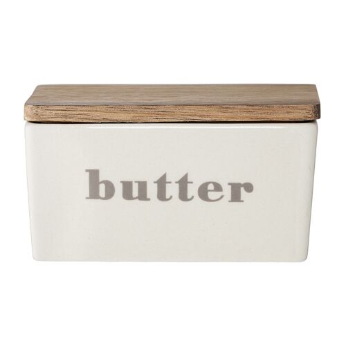 Hanyu Butter Box, Grey, Stoneware - (L12,5xH7xW9 cm)