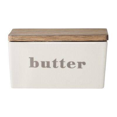 Hanyu Butter Box, Grey, Stoneware - (L12,5xH7xW9 cm)