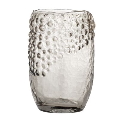 Emalia Vase, Brown, Glass - (D15xH22,5 cm)