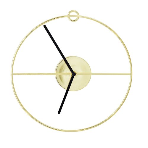 Selin Wall Clock, Gold, Metal - (D30xW3 cm)