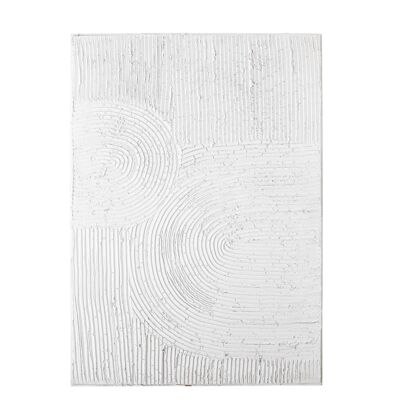 Tabine Wanddekoration, Weiß, MDF – (L50xH70xB4 cm)