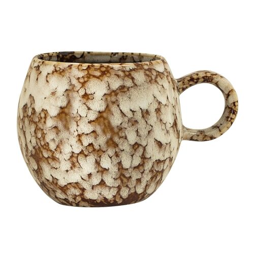 Paula Cup, Light Brown, Stoneware - (D8,5xH8 cm)