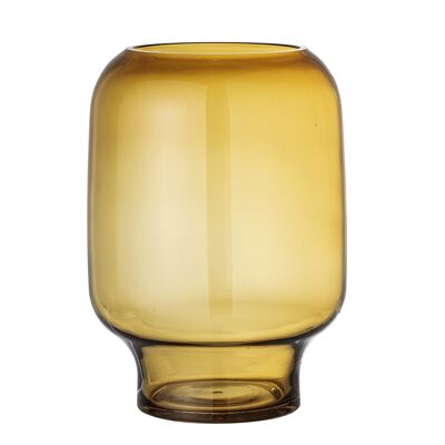 Adine Vase, Gelb, Glas - (D17,5xH25 cm)