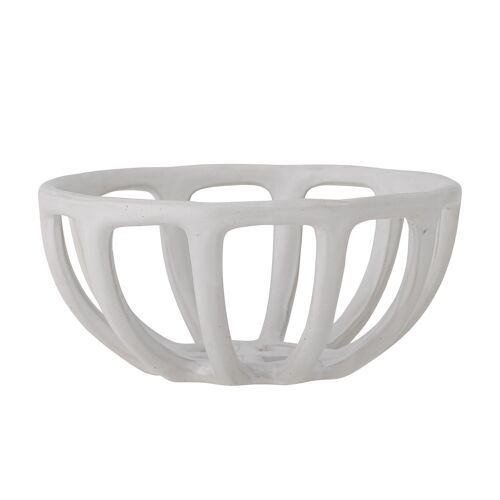 Foligno Bowl, White, Stoneware - (D16xH7,5 cm)