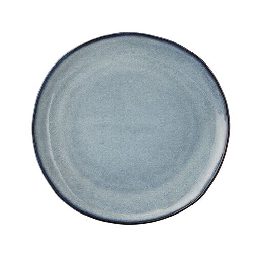 Sandrine Plate, Blue, Stoneware - (D22 cm)