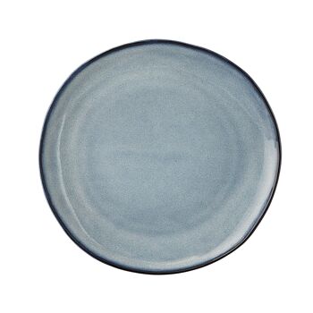 Assiette Sandrine, Bleu, Grès - (D22 cm) 1