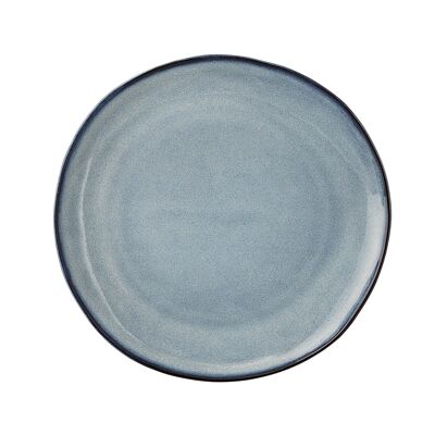 Sandrine Plate, Blue, Stoneware - (D22 cm)