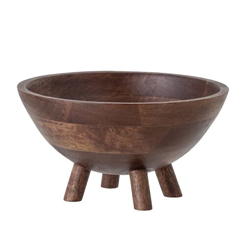 Hava Bowl, Brown, Mango - (D23xH12,5 cm)