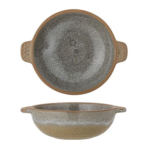 Hariet Bowl, Green, Stoneware - (L12,5xH3xW10 cm)