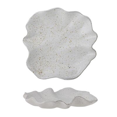 Shea Tray, White, Stoneware - (L16xH3xW15,5 cm)
