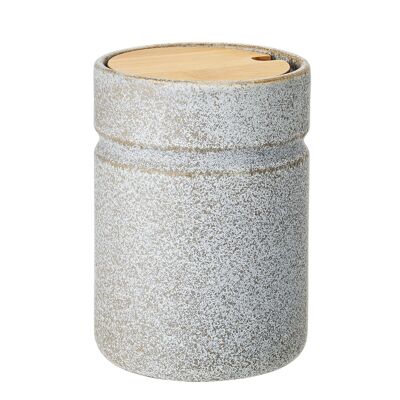 Kendra Jar con coperchio, grigio, gres - (D11xH16 cm)