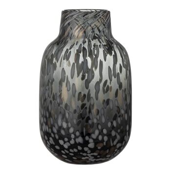 Vase Gwan, Gris, Verre - (D18xH27,5 cm) 1