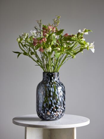 Vase Gwan, Gris, Verre - (D18xH27,5 cm) 3